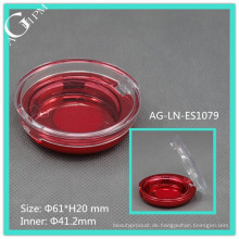 AG-LN-ES1079 Kosmetik-Verpackungen Custom Runde leer rot benutzerdefinierte Einzelzelle Blusher Container